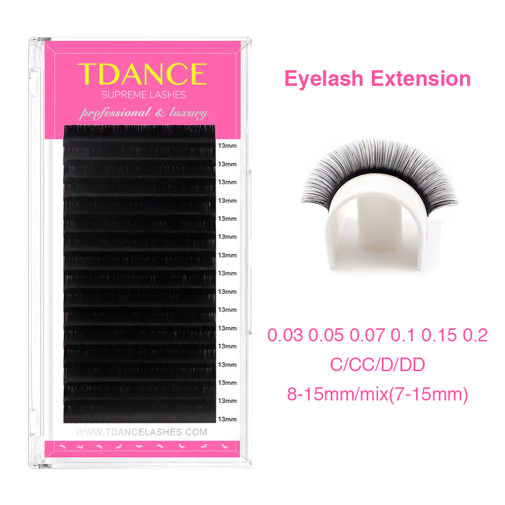 Eyelash Extension Russian - Tdance extensão de cílios 16 linhas