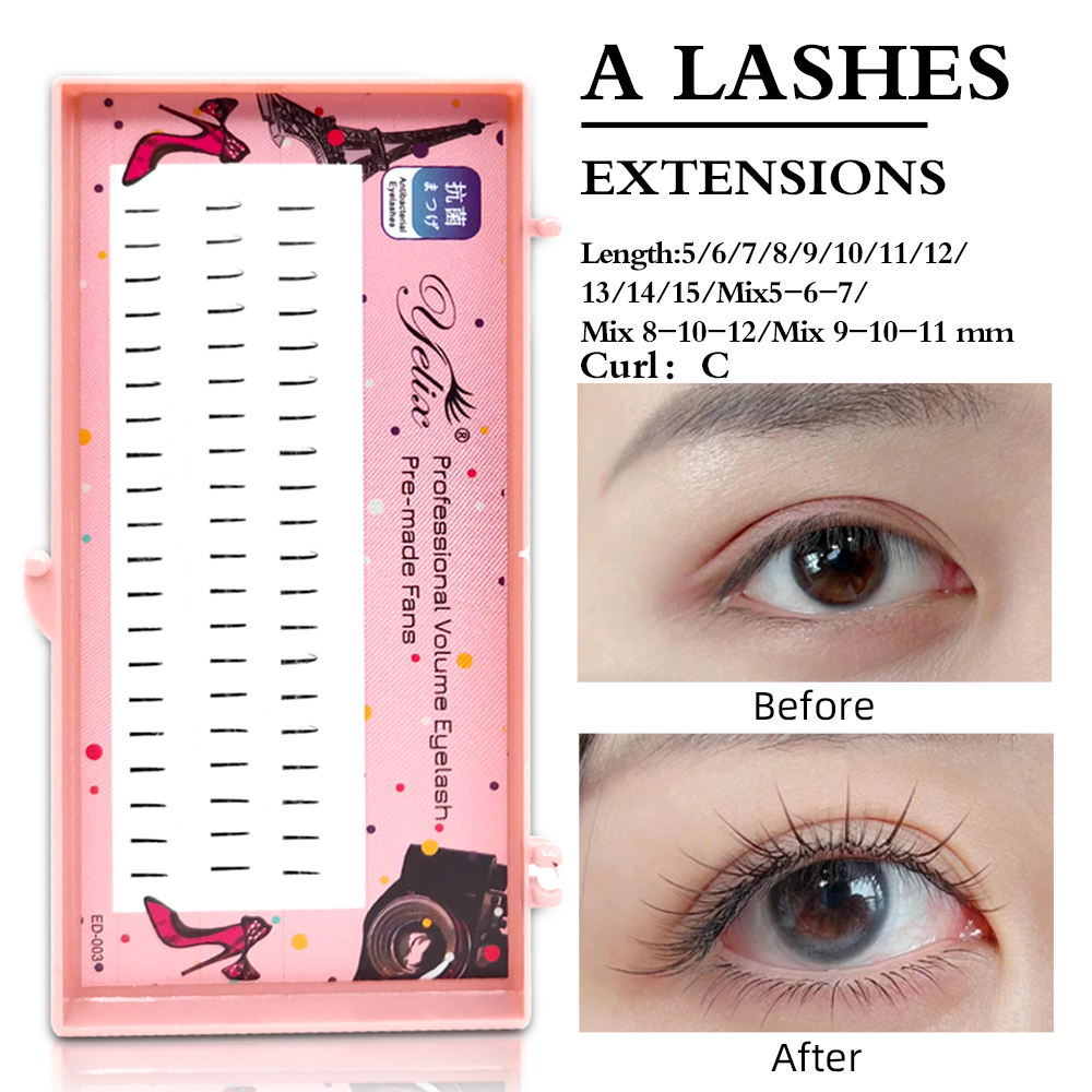 Eyelash Extension Natural Look - Cílios Individuais Naturais Yelix, Cílios Comic