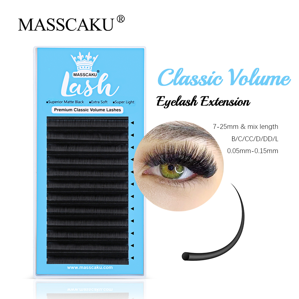 MASSCAKU-Classic Regular Eyela - Eyelash Extension Russian avaliação e preço