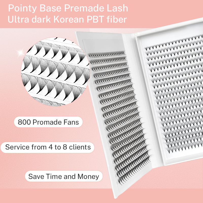 800/1600 volume pré-fabricado  - Eyelash Extension Human Hair avaliação e preço