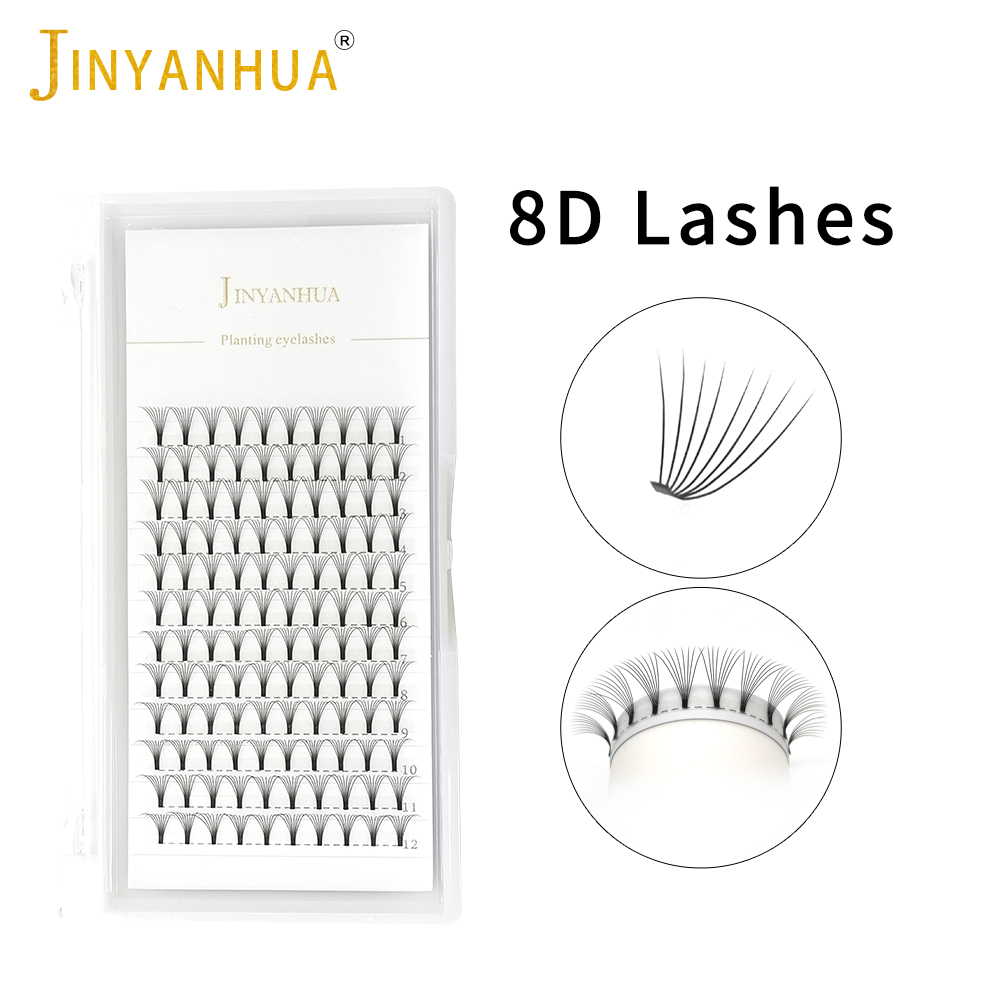 Jinyanhua 8d fãs extensão de c - Eyelash Extension Human Hair avaliação e preço